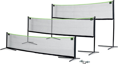 Exit toys exit filet de sport réglable 243x500cm - filet de volley-ball - filet de badminton - filet de tennis - réglable en hauteur - extérieur - noir