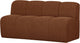 Woood mojo banc de salle à manger avec dossier 164 cm mojo - bouclé - marron rouille