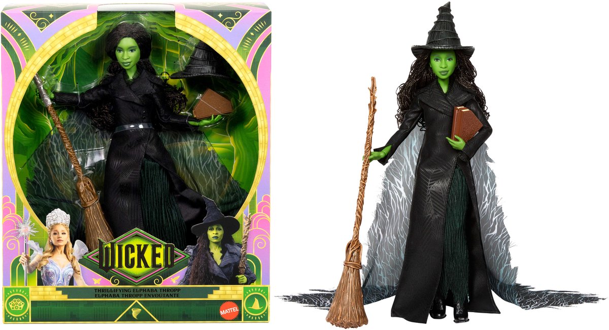 Mattel méchant : pour une bonne poupée passionnante poupées Elphaba Thropp