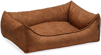 Beeztees lua - lit orthopédique pour chien - cognac - 80x60x24 cm