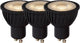 Lucide mr16 - lampe led - ø 5 cm - led dimmable - gu10 - 3x5w 3000k - noir - lot de 3