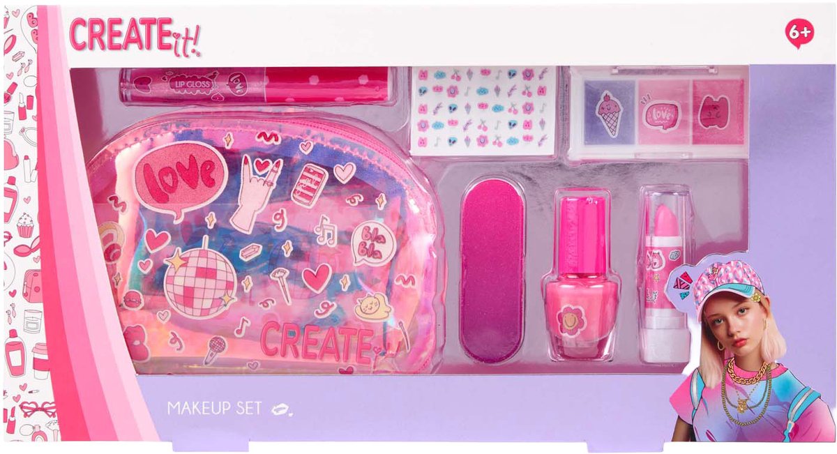 Canenco crée-le ! coffret cadeau maquillage avec pochette