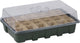 Serre Kinzo - lot de 2 - boîte de culture à 12 cellules - mini serre pour culture d'herbes aromatiques - 30 x 19,5 x 10,5 cm