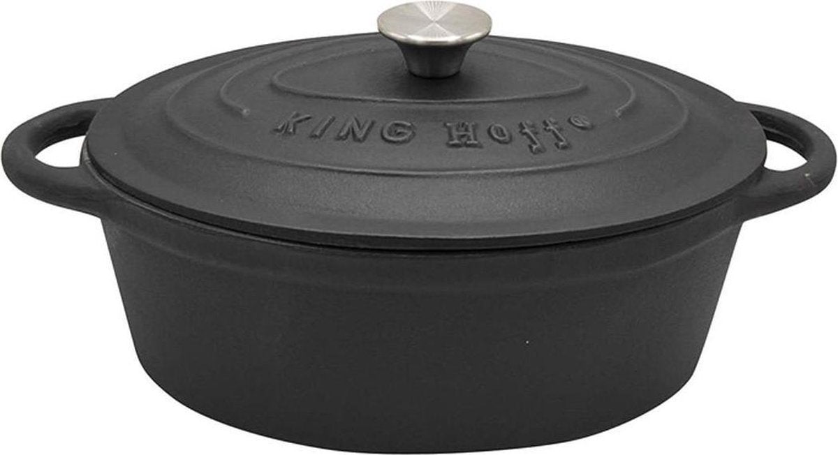 Kinghoff 1531 - poêle - 6,2l - fonte - tous feux - 33 cm - ovale