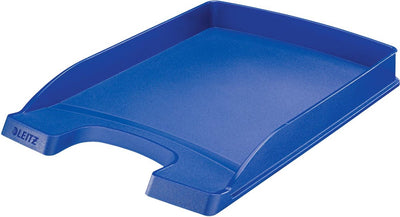 Corbeille à courrier Leitz basse bleu