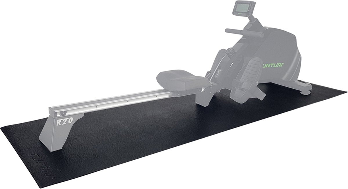Tapis de rameur Tunturi - protecteur de sol - tapis de protection - 227 x 90 x 0,4 cm - noir