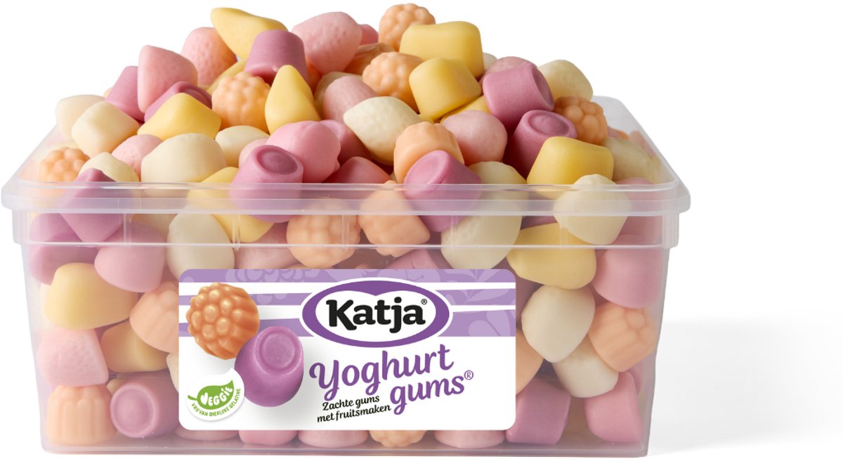 Gommes au yaourt Katja - bonbons mous - contenant 1,135g