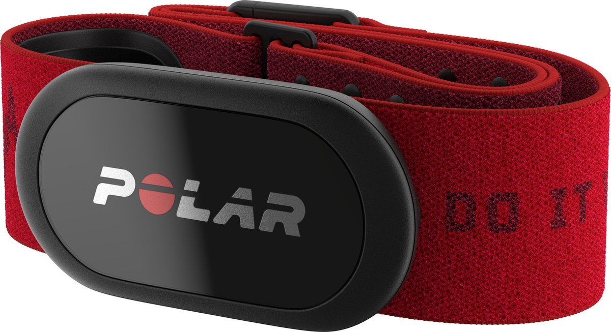 Capteur de fréquence cardiaque Polar h10 - ble ant+ - ceinture pectorale pro rouge beat m-xxl