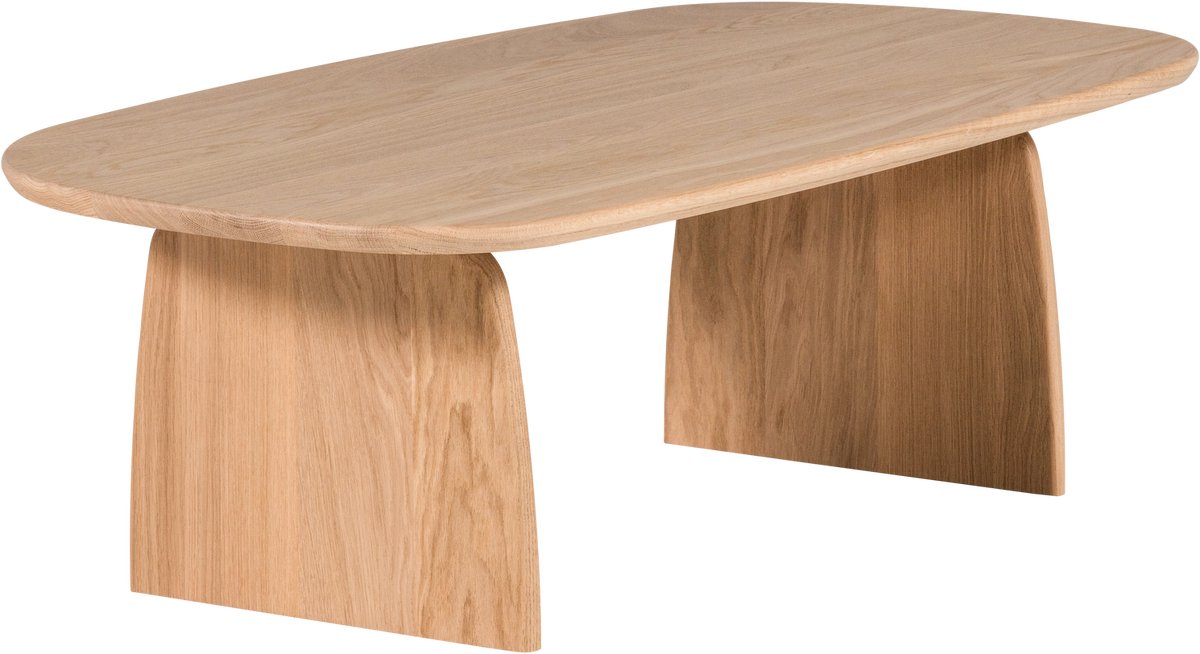 Table basse tablo Woood 110 cm - chêne - transparent - 35x110x59