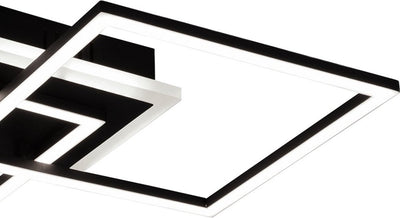 Plafonnier Rl live your light réalité venida - noir - incl.1x25w led 3000lm 3000k - ip20