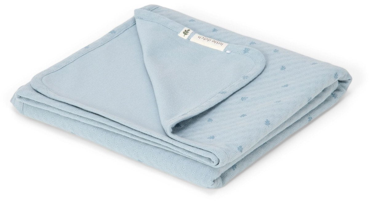 Couverture pour berceau Little Dutch - bleu - essentiels
