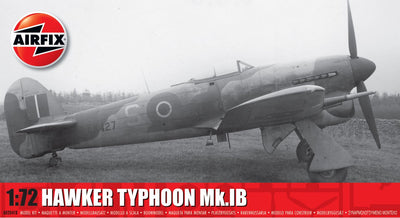 Airfix modèle kit avion - 02041b hawker typhoon mk.ib - hélice avion plastique - 1:72 - modélisme