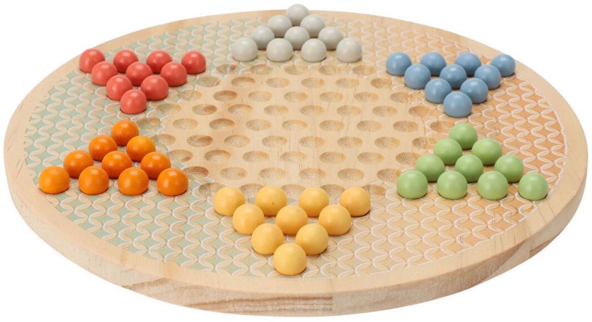 Jeu de société en bois halma