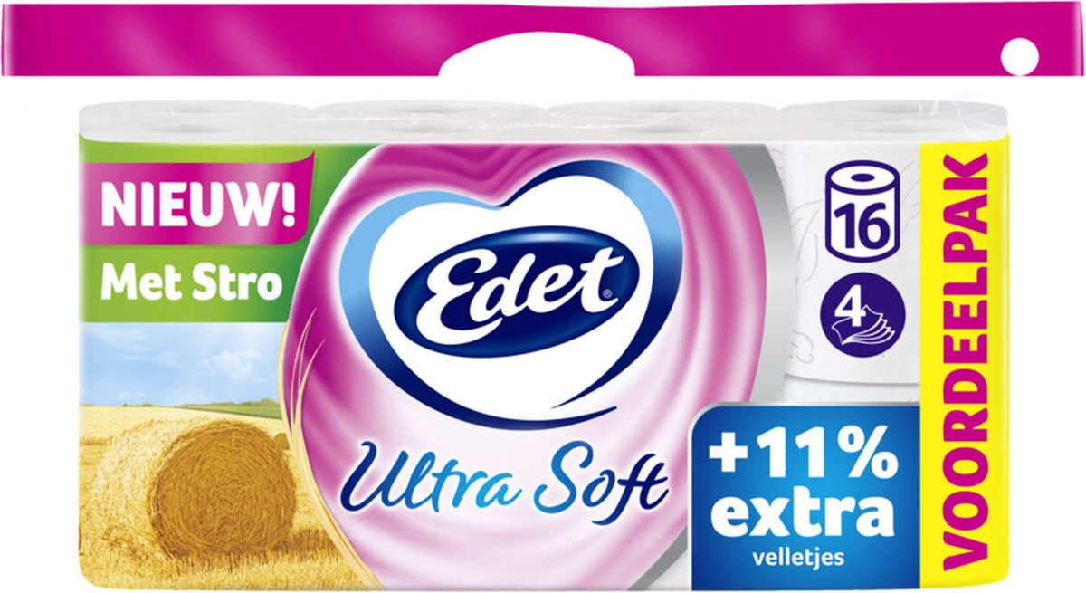 Edet ultra doux tp 4-ply 3x16 (paille)