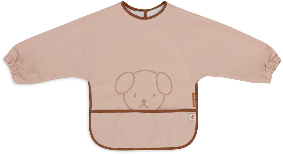 Jollein x Miffy - bavoir bébé imperméable avec manche - miffy coucou rose sauvage