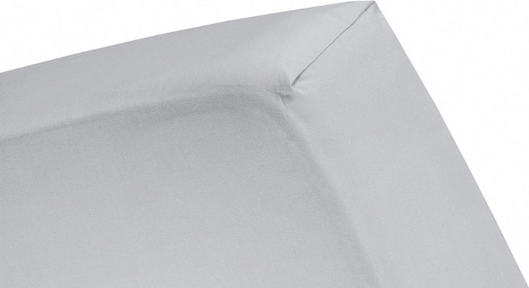 Drap-housse Cendrillon - adapté au sommier tapissier - jersey - 180x200 cm - jusqu'à 25 cm - gris clair