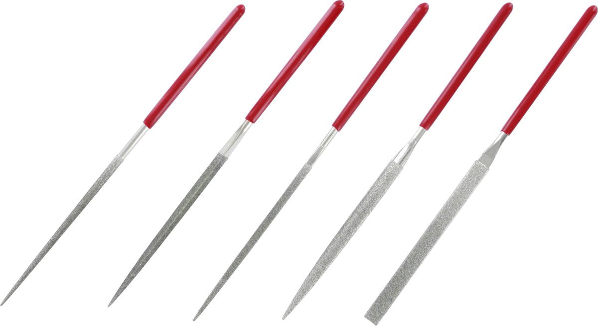 Limes aiguilles diamantées Vallejo - limes diamantées - 5x - outils - t03002