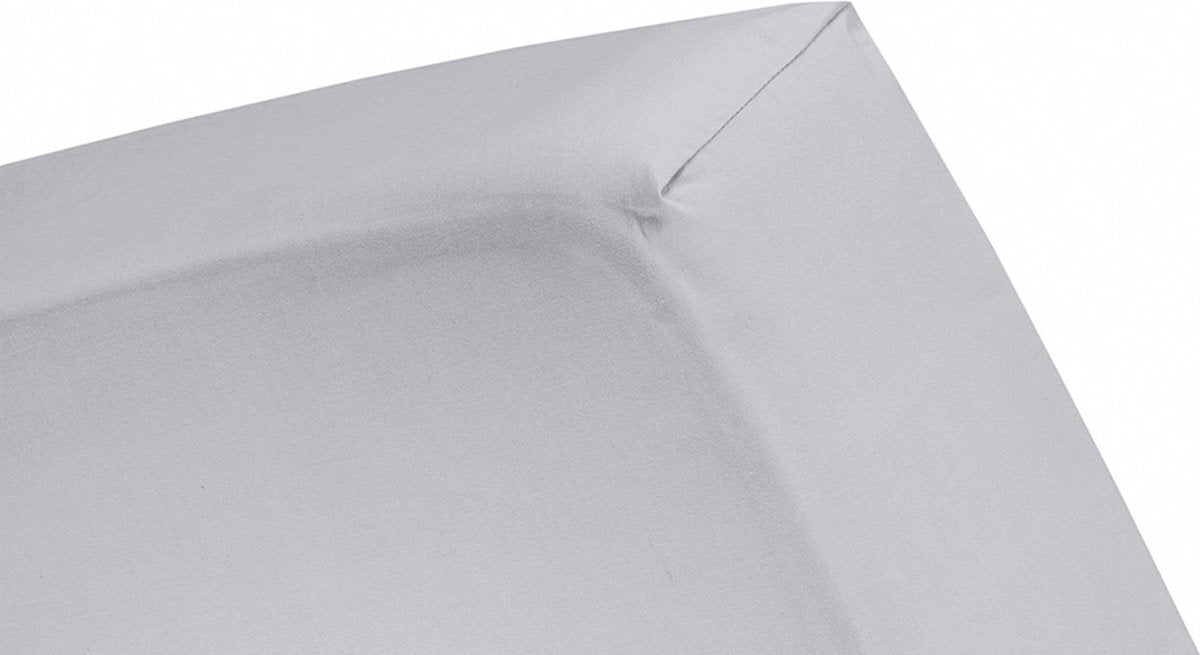 Cendrillon - drap-housse (jusqu'à 25 cm) - jersey - 200x200 cm - gris clair
