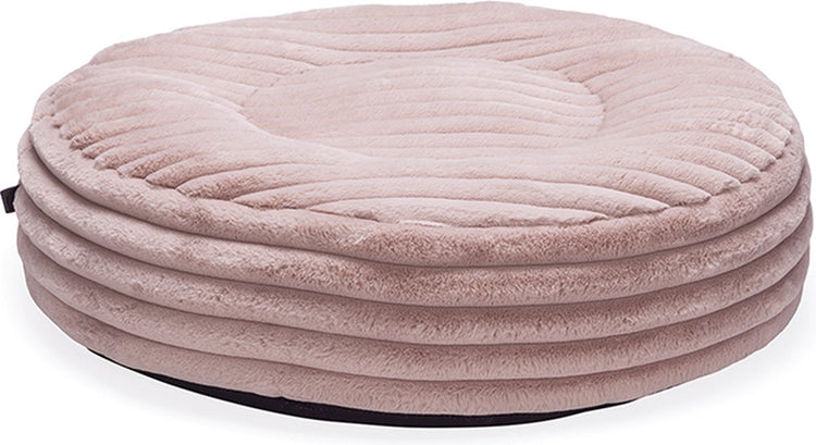 Conçu par lotte reza - coussin pour chien - rond - rose - 80x80x20 cm