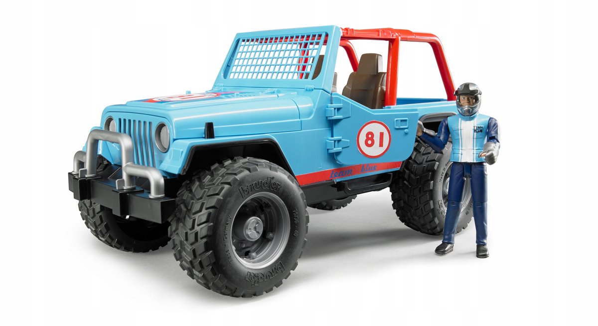 Bruder Jeep Cross Country Racer avec pilote