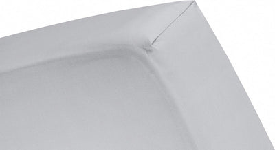 Drap-housse Cendrillon - convient pour sommier tapissier - jersey - 160x200 cm - jusqu'à 25 cm - gris clair