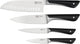 Ensemble de couteaux Jamie Oliver by Tefal - 4 pièces - acier inoxydable - ergonomique - pour usage professionnel