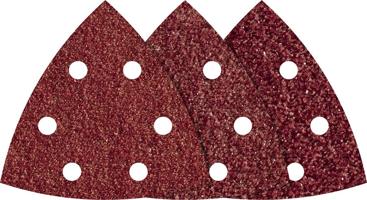 Wolfcraft - feuilles abrasives delta - jeu de 25 pièces - grain 60 80 120 - pour ponceuse delta - 1865100