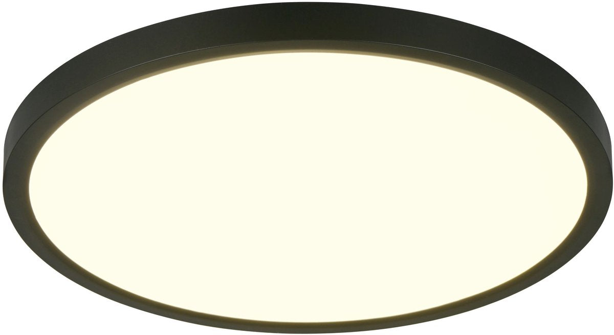 Rl live your light reality draco - plafonnier - noir mat - incl. 1x SMD 30 W - dimmable avec interrupteur - montage mural et au plafond - fonction mémoire via l'interrupteur mural - montage facile - dip - switch