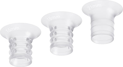 Inserts Medela pour tire-lait – 6 pièces en 3 tailles (15, 18 21 mm)