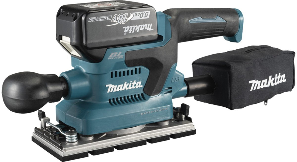 Ponceuse orbitale à batterie Makita 18v nue