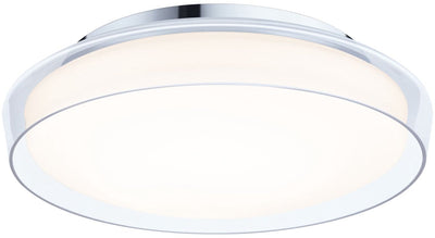Paulmann sélection plafonnier LED salle de bain luena ip44 3000k 860lm 230v 16,5w verre, chrome