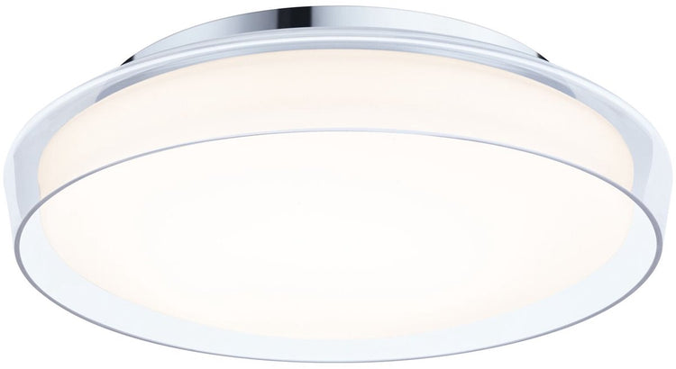 Paulmann sélection plafonnier LED salle de bain luena ip44 3000k 860lm 230v 16,5w verre, chrome
