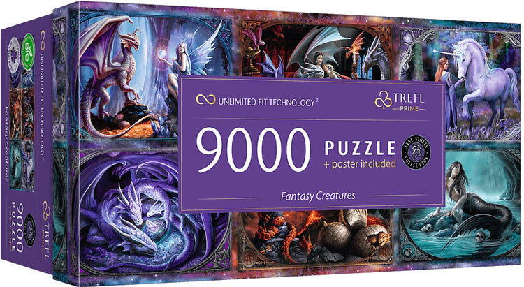 Puzzle Trefl monde fantastique Anne Stokes 9000 pièces en carton FSC.