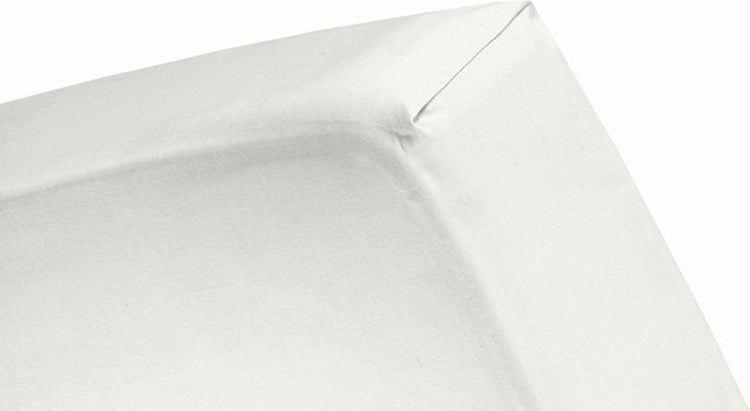Cendrillon - drap-housse (jusqu'à 25 cm) - jersey - 200x210 220 cm - ivoire
