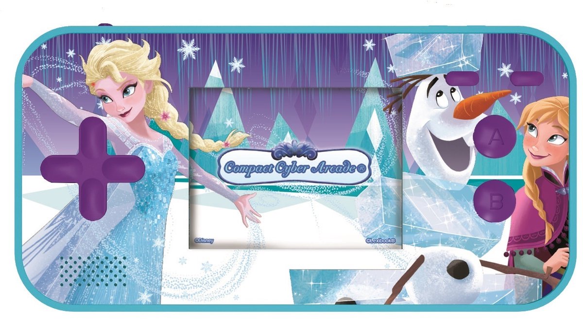 Lexibook console portable cyber arcade® pocket congelé – écran 2.5'' 150 jeux dont 10 la reine des neiges