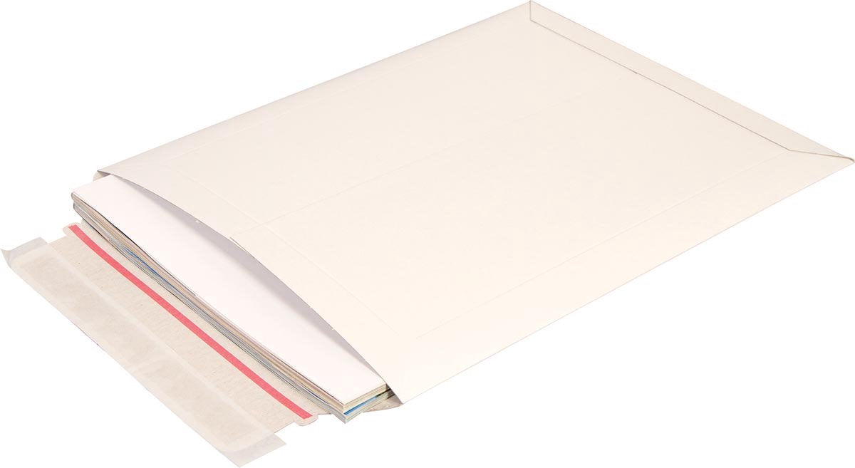 Enveloppe Cleverpack a4 - 238x312mm carton blanc - 5 pièces