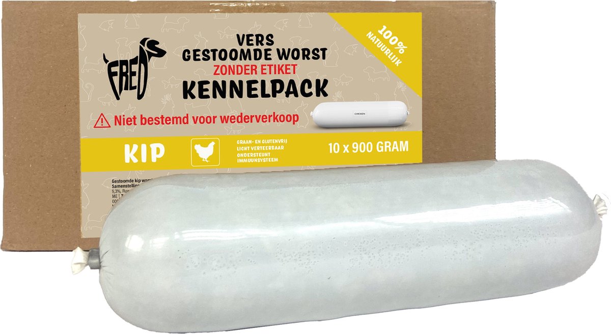 Freds à la vapeur de viande fraîche à la vapeur du blé de poulet Kennelpack et sans gluten