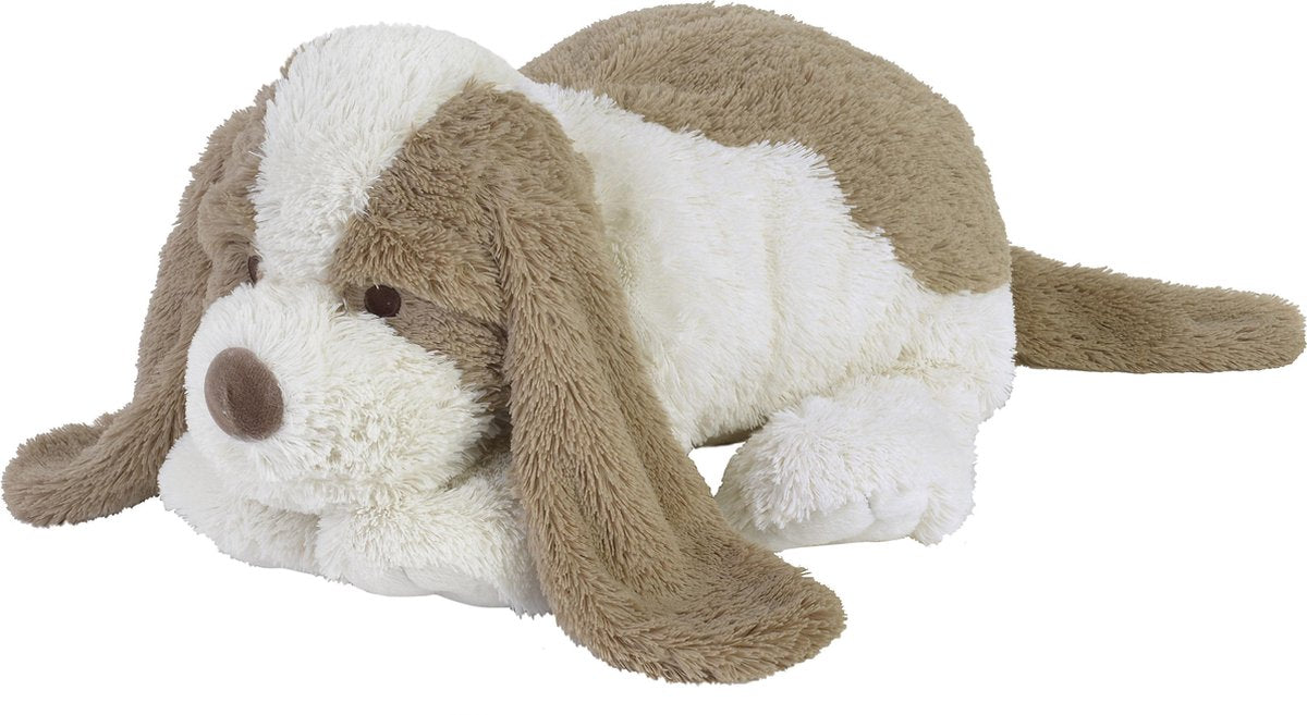 Happy horse chien david peluche 38cm - blanc beige - peluche bébé