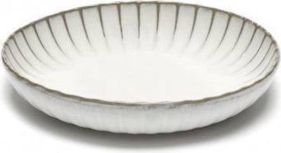 Serax - sergio herman inku - assiette haute l - blanc - 23 ø - 2 pièces