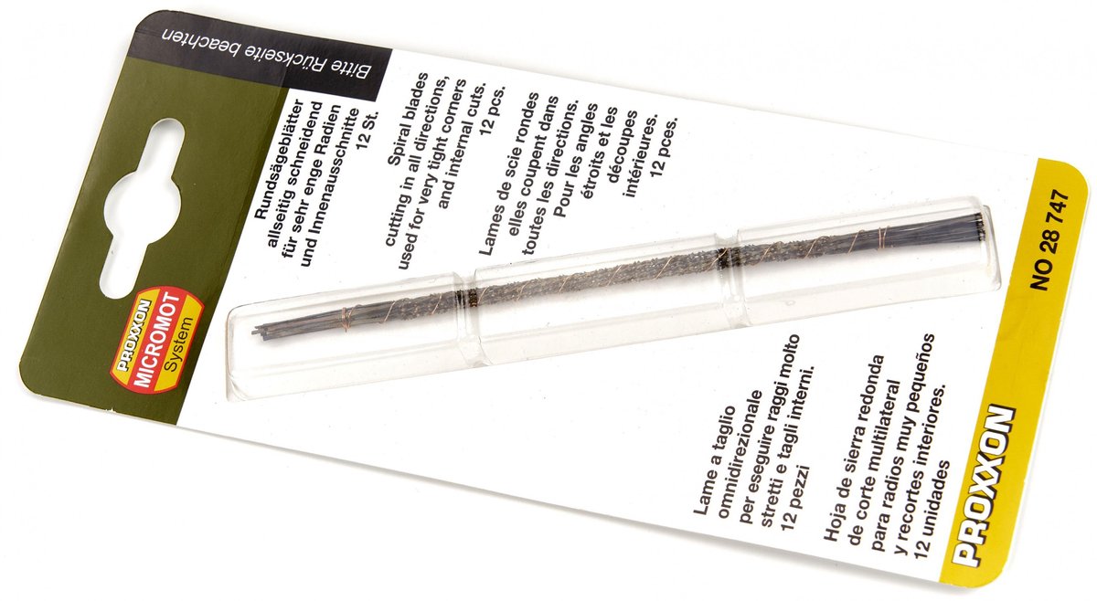 Proxxon micromot 28747 12 pièce(s) lames de scie rondes sans croisillon, coupes tous côtés pour plastique, souple et ha