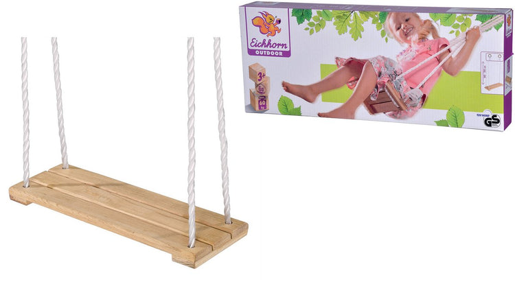 Balançoire Eichhorn - jouets d'extérieur - balançoire en bois jusqu'à 60 kg