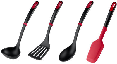 Tefal ingenio plus - jeu de spatules - 4 pièces - ergonomique - durable