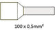 Virole Cimco isolée 0,5mm2 par 100