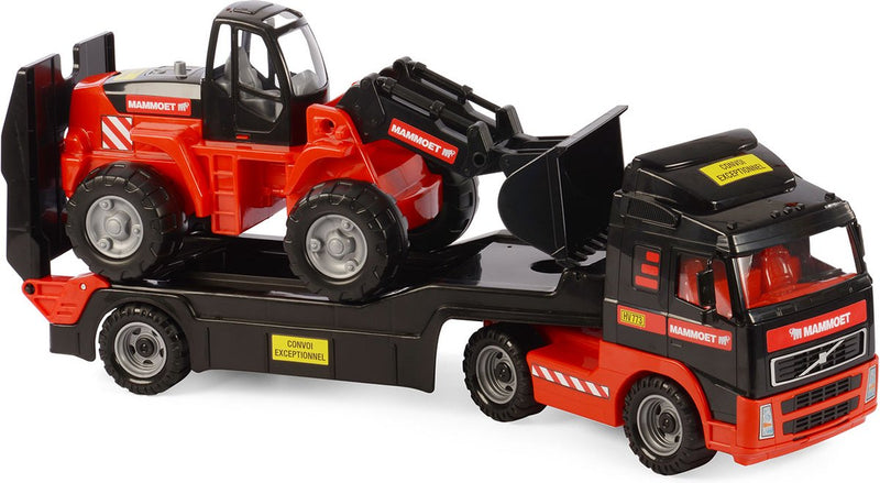 Camion Cavallino Mammoet avec remorque et excavatrice