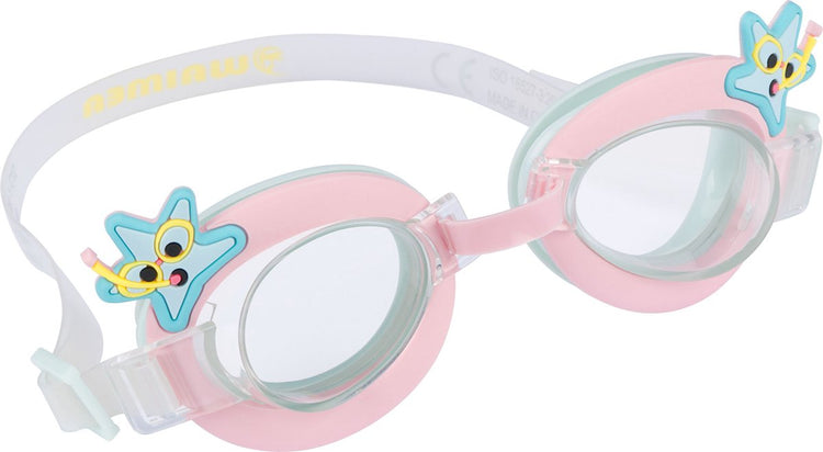 Waimea lunettes de natation - enfants - avec dessin animé - protection UV - rose