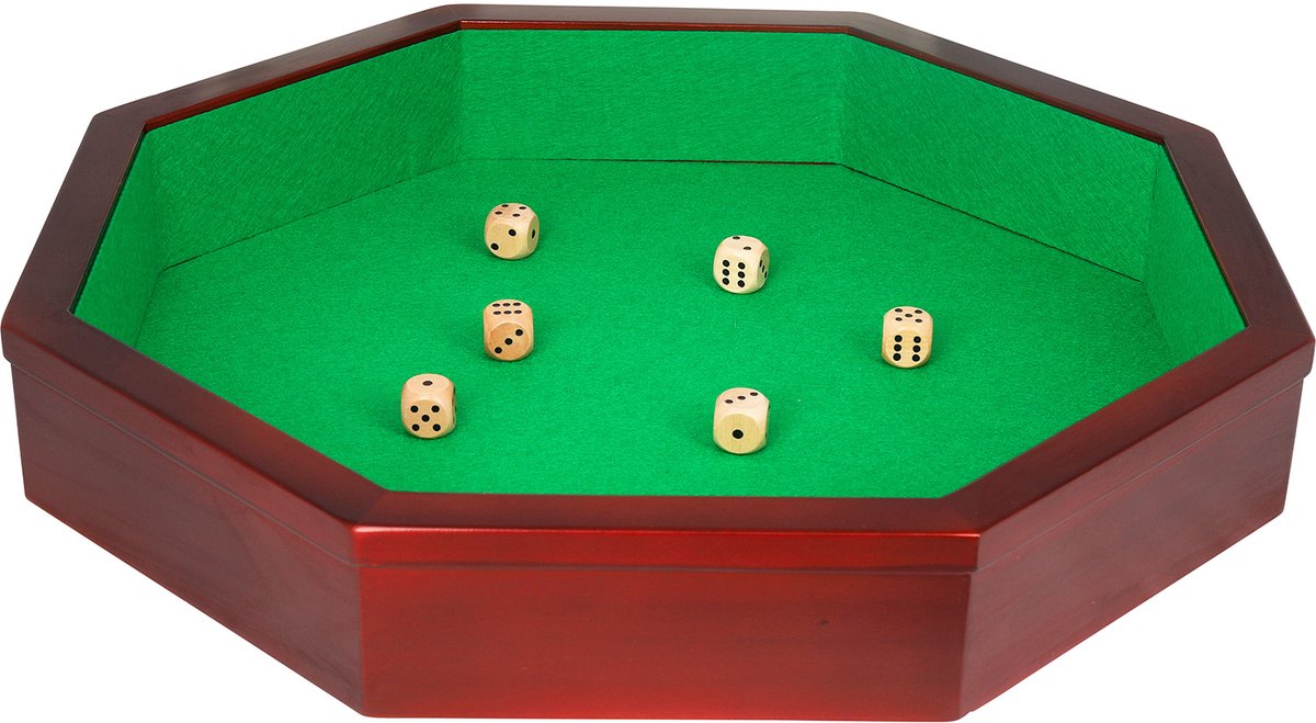 Piste de dés Buffalo octogonale marron