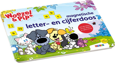 Woezel et pip woezel pip boîte à lettres et chiffres magnétique