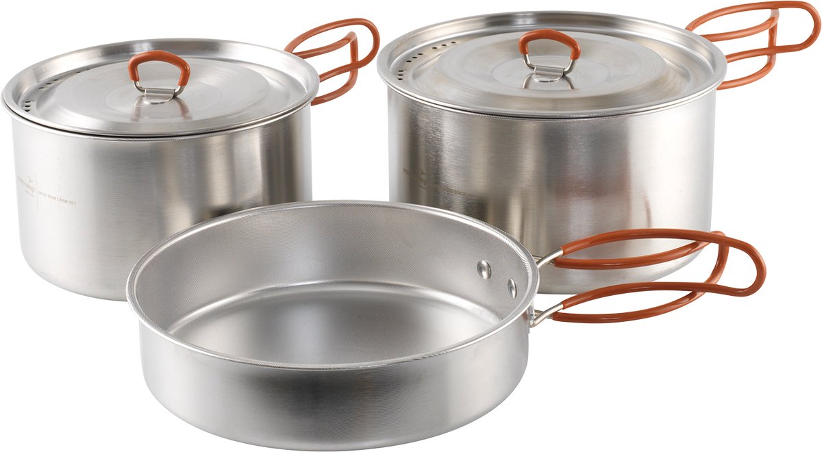 Ensemble de cuisine Easy Camp Moss Tour Ensemble de cuisine de camping 5 pièces - acier inoxydable