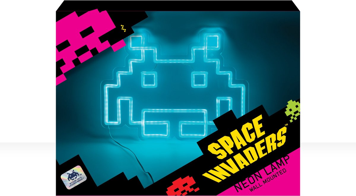 Mad Monkey Space Invaders - icône du jeu - lampe au néon