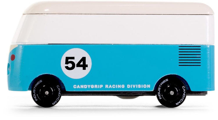 Voiture jouet Candylab - VW T1 Van bleu - Monde Candycar.